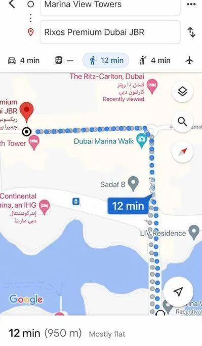 Spacious Modern 2 Bedroom Apartment Marina View 5 Min From Tram Dubai